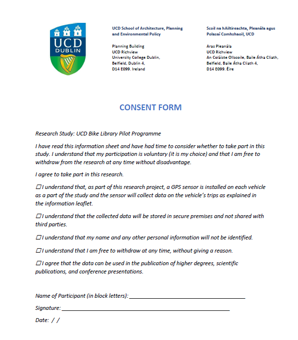 consent form